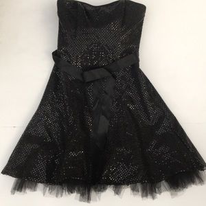 Jessica McClintock Sequined Strapless Dress